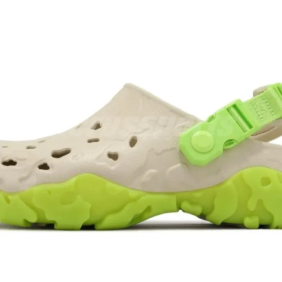Crocs All-Terrain Atlas Clog Bone Limeade Men Unisex Slip On Sandals new