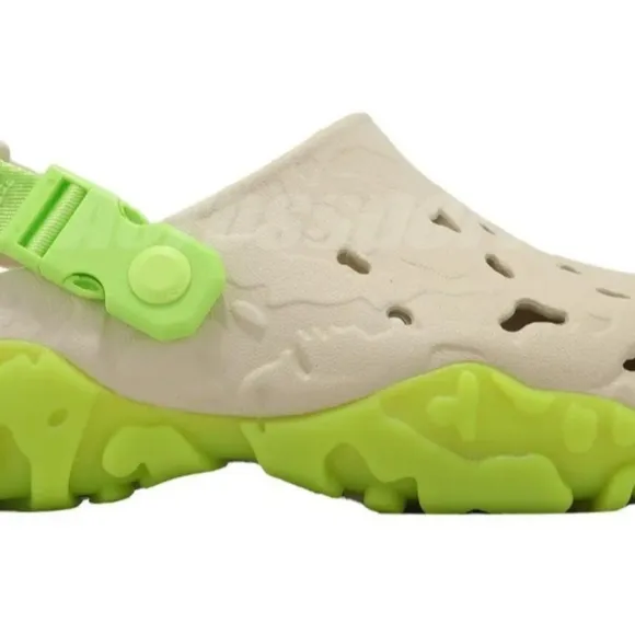 Crocs All-Terrain Atlas Clog Bone Limeade Men Unisex Slip On Sandals new