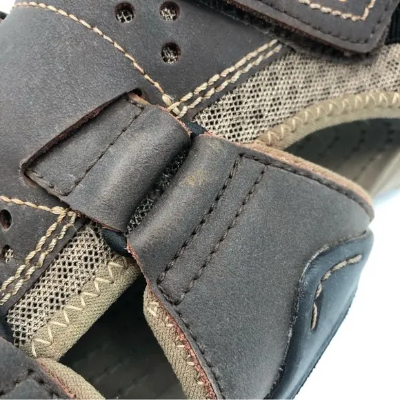 CROCS Brown Leather Sandals | Comfort for Every Step