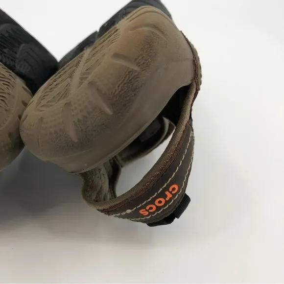 CROCS Brown Leather Sandals | Comfort for Every Step