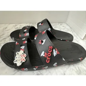CROCS Disney Parks Exclusive 2021 MINNIE MOUSE BOWS SANDALS Women's 10, Men's 8