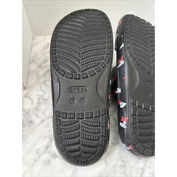 CROCS Disney Parks Exclusive 2021 MINNIE MOUSE BOWS SANDALS Women's 10, Men's 8