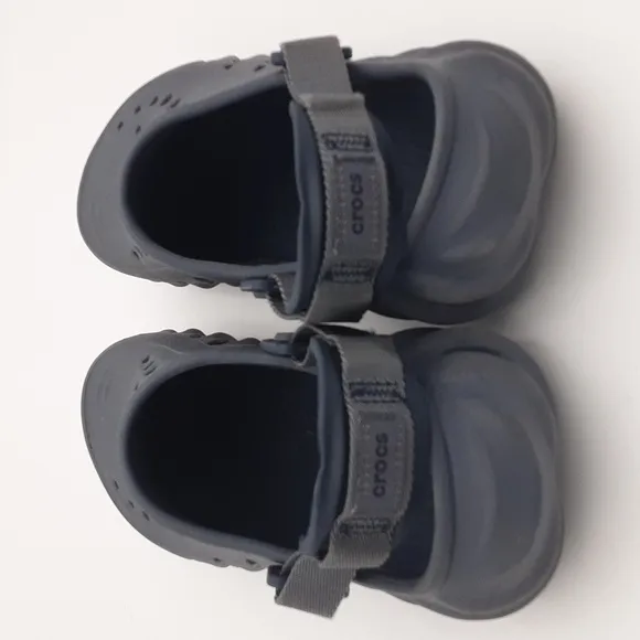 Crocs echo clog rubber sandals Bleu slingback vacation beach women 7