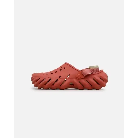 Crocs‎ Echo Clog (Womens 9 Mens 7) Slip On Shoes Sandals Strawberry Wine Red New