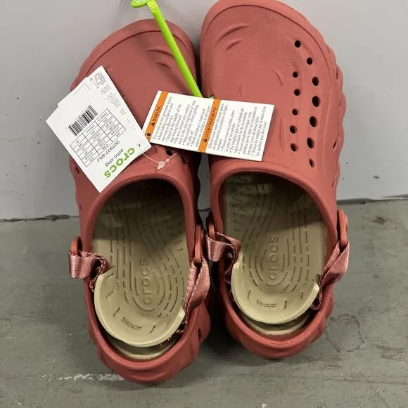 Crocs‎ Echo Clog (Womens 9 Mens 7) Slip On Shoes Sandals Strawberry Wine Red New