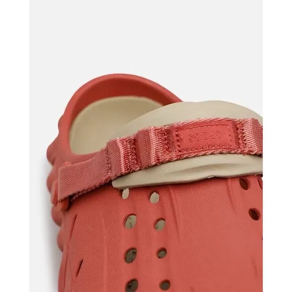 Crocs‎ Echo Clog (Womens 9 Mens 7) Slip On Shoes Sandals Strawberry Wine Red New