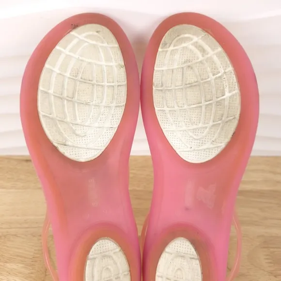 Crocs Isabella Jelly Sandals Womens Size 9 Strappy Slip On Open Toe Shoes 202465