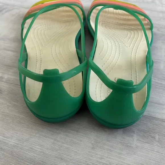 Crocs Isabella Women's Multicolor Iconic Sandals Rare so Pretty SZ 8W