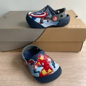 Crocs Marvel Avengers Toddler Slip On Sandals- SZ 7 C