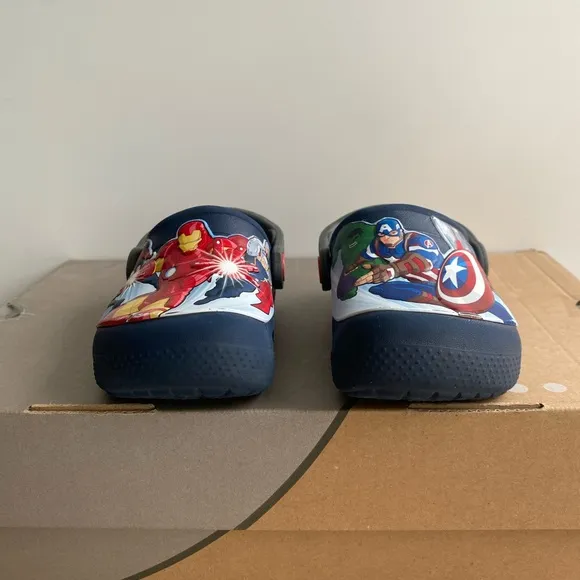 Crocs Marvel Avengers Toddler Slip On Sandals- SZ 7 C