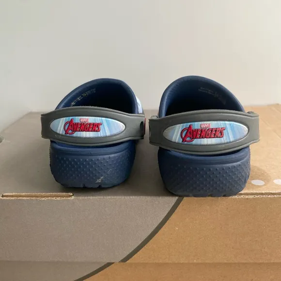 Crocs Marvel Avengers Toddler Slip On Sandals- SZ 7 C