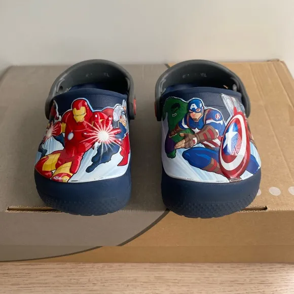 Crocs Marvel Avengers Toddler Slip On Sandals- SZ 7 C
