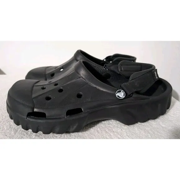 Crocs Men’s Offroad Sport Clogs Slip-on Casual Size 12 Sandals Black