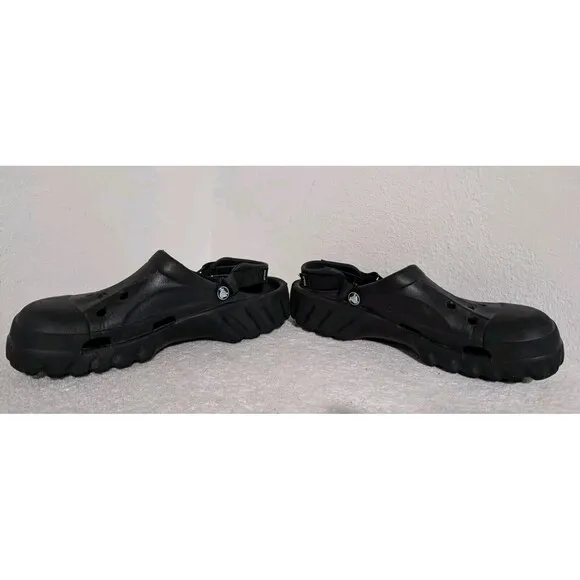 Crocs Men’s Offroad Sport Clogs Slip-on Casual Size 12 Sandals Black