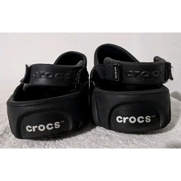 Crocs Men’s Offroad Sport Clogs Slip-on Casual Size 12 Sandals Black