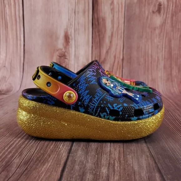 Crocs Rainbow High Cutie Crush Kids Size 12C Multicolor Walking Clogs Sandals