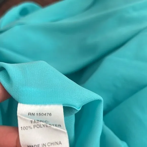 Crosby by Mollie Burch Sasha Maxi Dress in Turquoise NWT 4