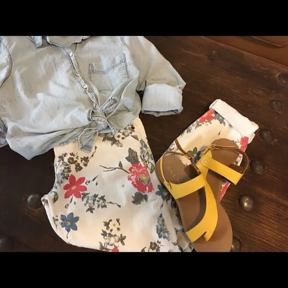 Current/Elliott Vintage Wildflower Skinny Jeans 27