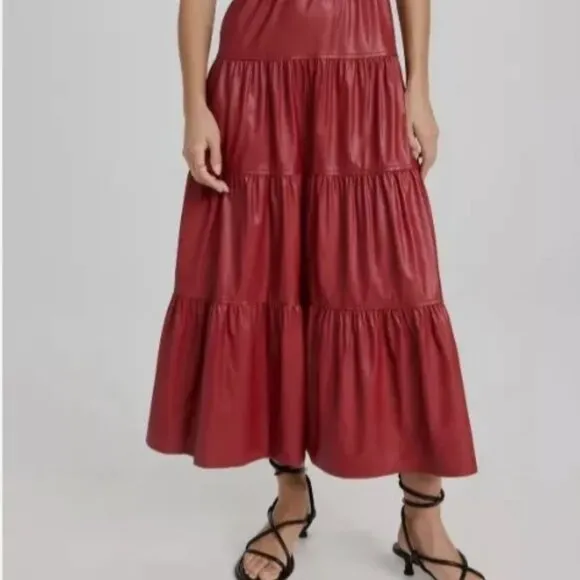 Derek Lam Red 10 Crosby Linda Tiered Maxi Dress Linda Tiered Maxi Dress XS $650