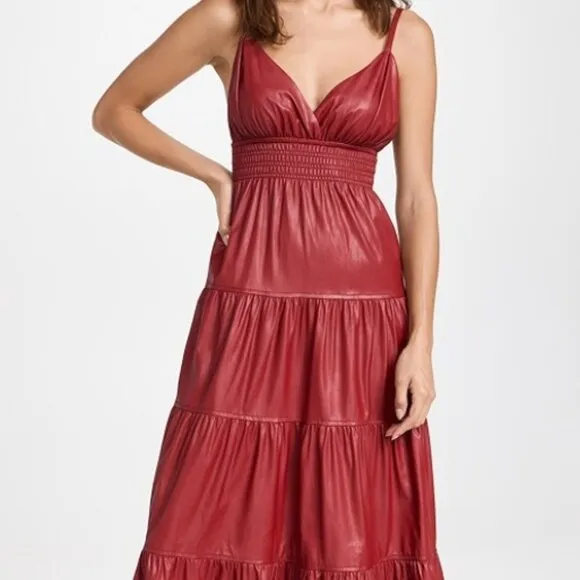 Derek Lam Red 10 Crosby Linda Tiered Maxi Dress Linda Tiered Maxi Dress XS $650