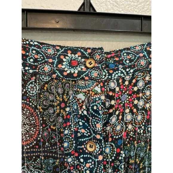 DESIGUAL NWT $145 Icaria Maxi Button Front Skirt