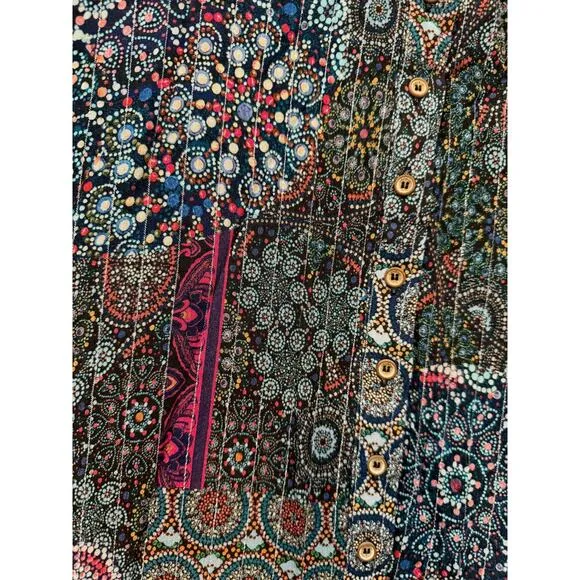 DESIGUAL NWT $145 Icaria Maxi Button Front Skirt