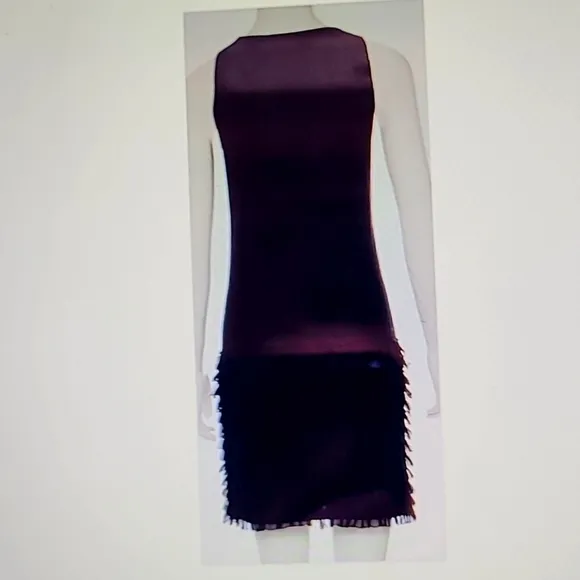 DIANE von FURSTENBERG Black Wool and Silk Mini Dress - Size: S