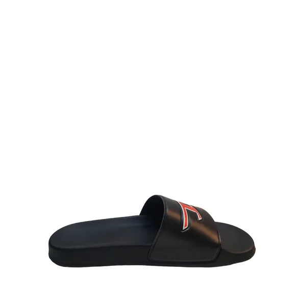 Diesel Mens  Shoes SA-Mayemi D Slip On Comfort Slide Sandals Black Red