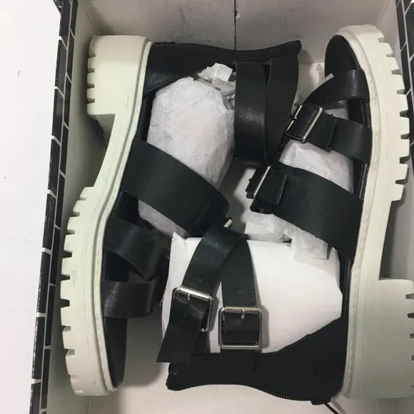 Dirty Laundry Black Lilybelle Sporty Sandals 7.5