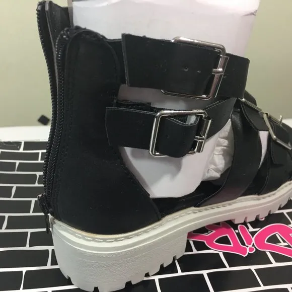 Dirty Laundry Black Lilybelle Sporty Sandals 7.5