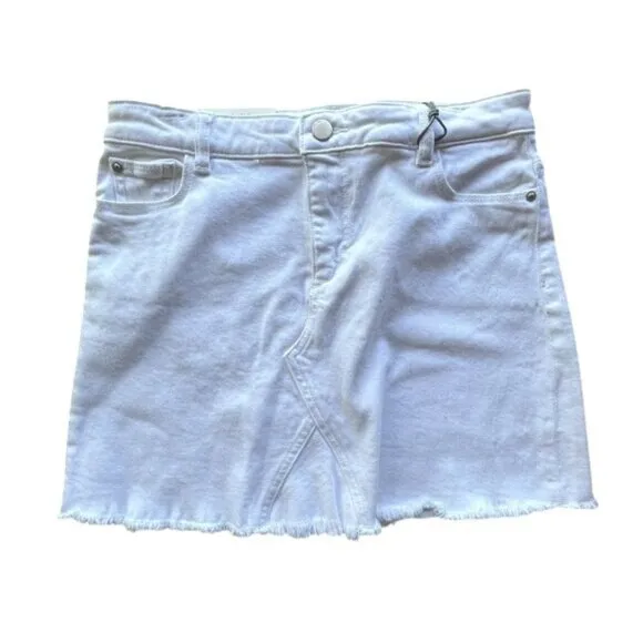 DL1961 Girls Jenny Palmetto Bay Skirt in White