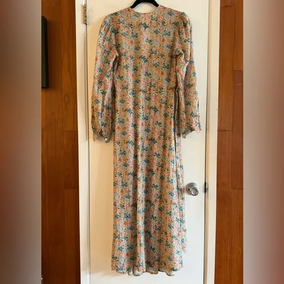 Doen Charleston Dress in Cream Ladybird Floral