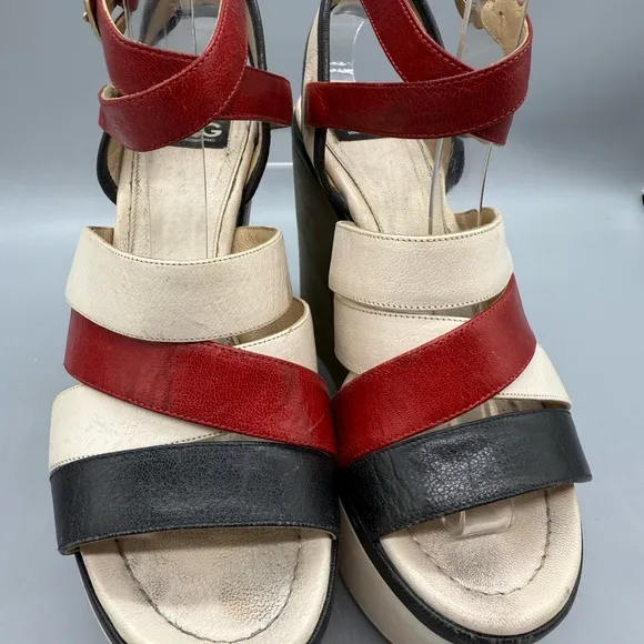 DOLCE GABBANA VINTAGE RARE Women's Platform Wedge Sandals