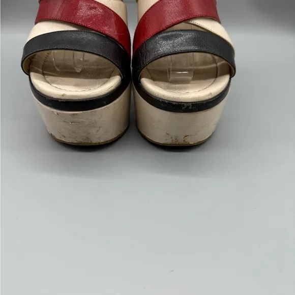 DOLCE GABBANA VINTAGE RARE Women's Platform Wedge Sandals