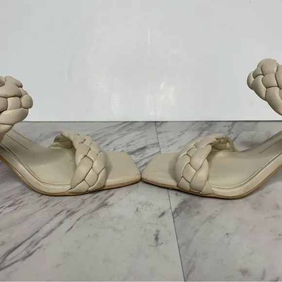 Dolce Vita Paily Braided Strap Faux Leather Heeled Sandal 5 1/2