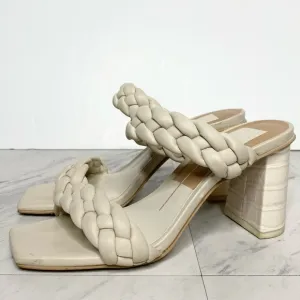 Dolce Vita Paily Braided Strap Faux Leather Heeled Sandal 5 1/2