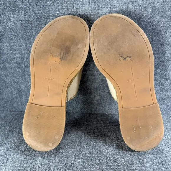 Dolce Vita Sandals Wanika Womens 10 Beige Esdadrilles Platform Buckle Beach