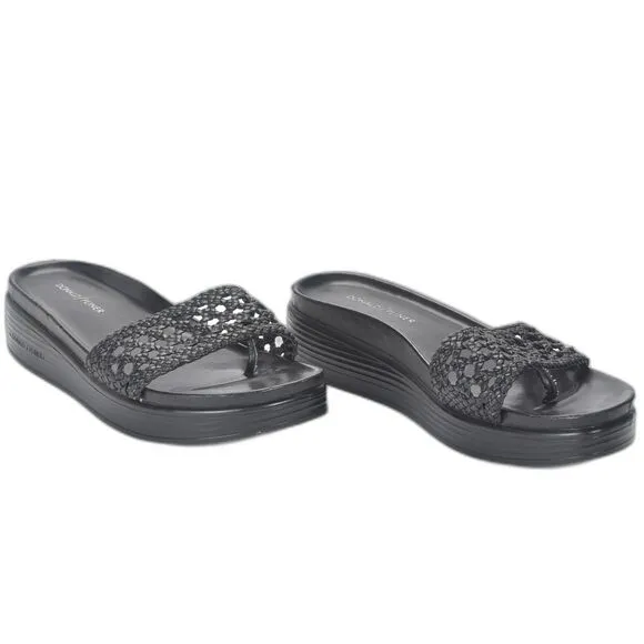 ​Donald J. Pliner Fiji Slide Sandal in Black Size 9