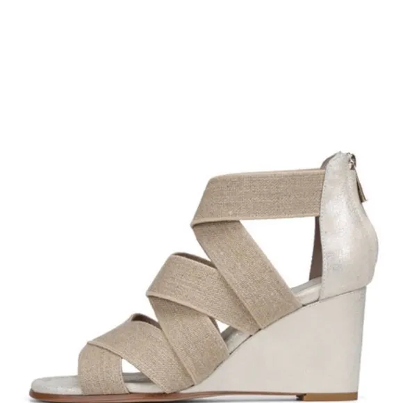 Donald J Pliner Lelle Elastic Wedge Heels Sandals