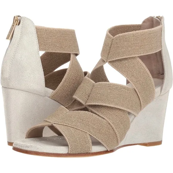Donald J Pliner Lelle Elastic Wedge Heels Sandals