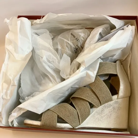 Donald J Pliner Lelle Elastic Wedge Heels Sandals