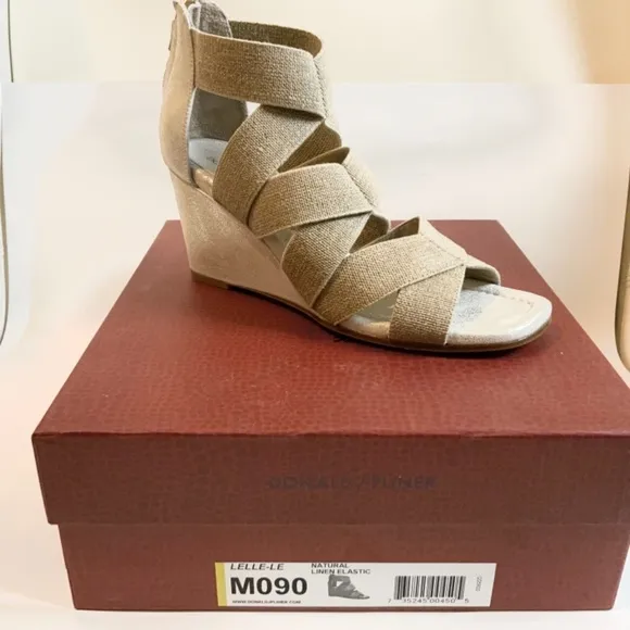 Donald J Pliner Lelle Elastic Wedge Heels Sandals
