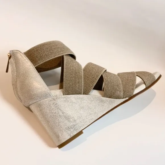 Donald J Pliner Lelle Elastic Wedge Heels Sandals