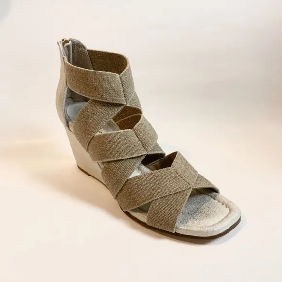 Donald J Pliner Lelle Elastic Wedge Heels Sandals