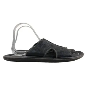 Donald J Pliner Men's Size 10M Dan Dark Brown Pebbled Leather Slip On Sandals