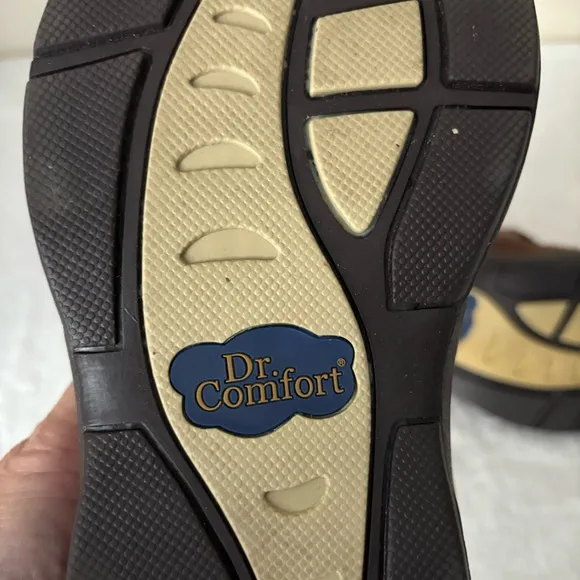 Dr. Comfort Men's Leather Fisherman Sandals size 9W Brown