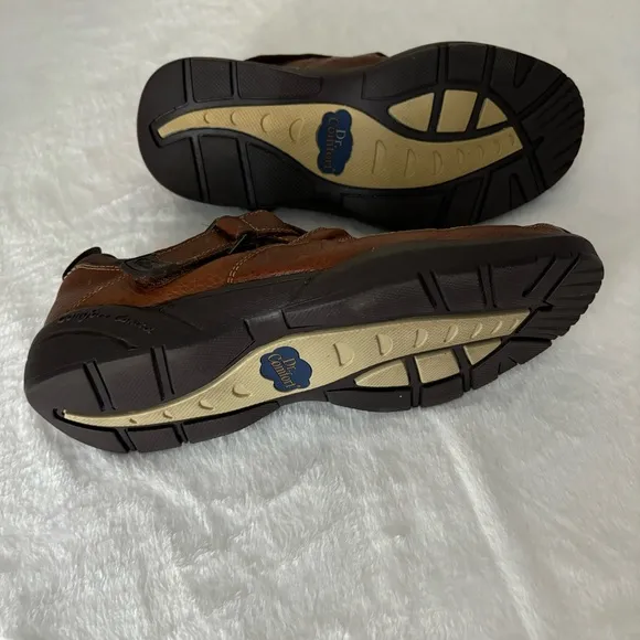 Dr. Comfort Men's Leather Fisherman Sandals size 9W Brown