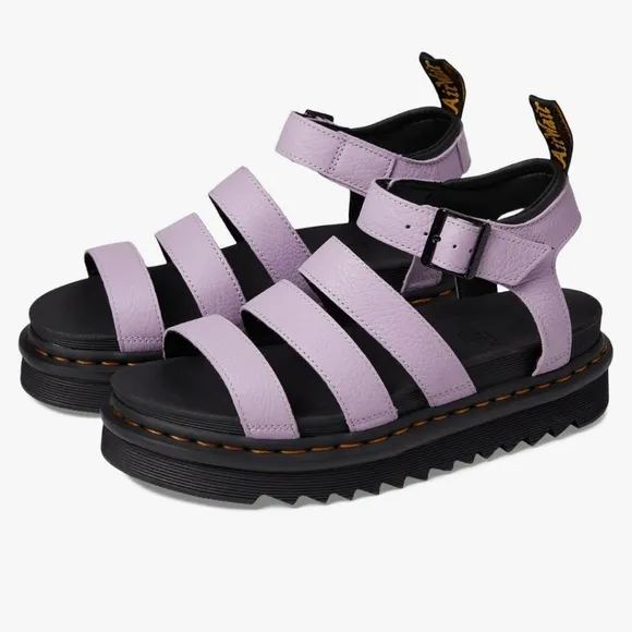 Dr. Marten Blaire Sandals in Lilac Pisa Leather NWOB