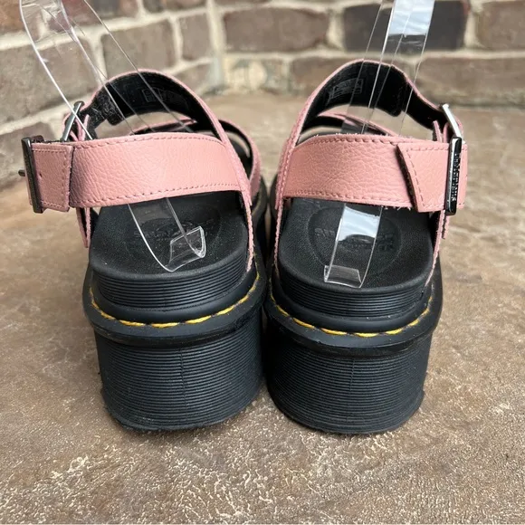 Dr Marten Voss Pink Platform Sandals 8