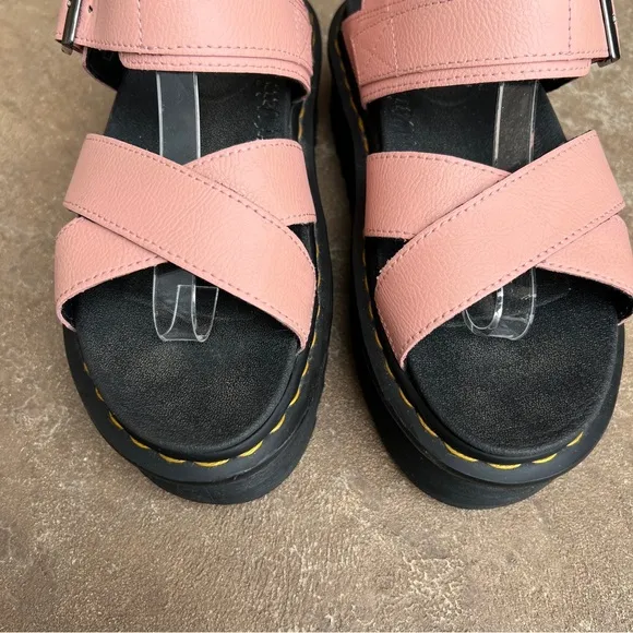 Dr Marten Voss Pink Platform Sandals 8